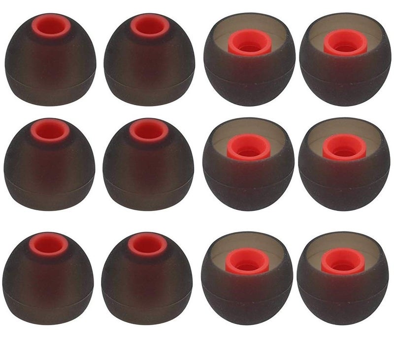 BLLQ 12PCS Replacement Ear Tips Earbuds Eartips Eargels Earpads Silicone Buds Compatible with Senso, Sony & Other Inner Hole 3.8mm in-Ear Headphones [L] - Image 1